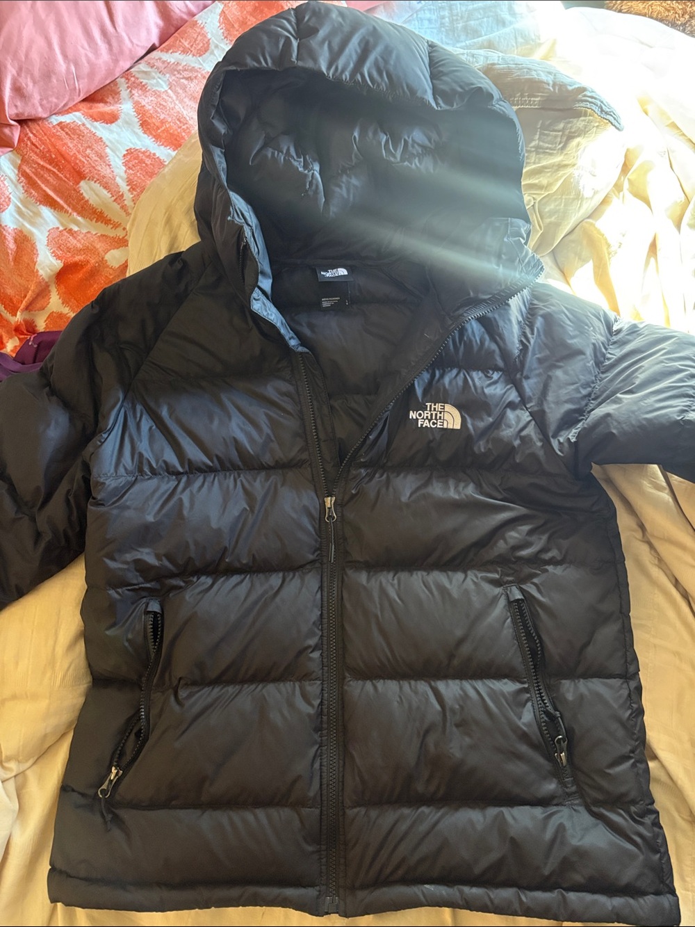 The North Face Black Hooded Down Jacket MENS L